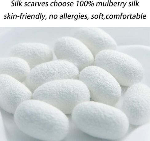 التوت الحرير وشاح المرأة وشاح مربع صغير 21 "× 21" تنفس خفيفة الوزن منديل الحجاب in Kuwait