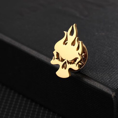 Fire Ghost Head Hades Brooch Pins for Men in Saudi Arabia