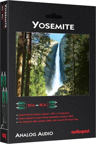 AudioQuest Yosemite 1 م (3'4 بوصات) توصيل الصوت من RCA إلى RCA in Saudi Arabia