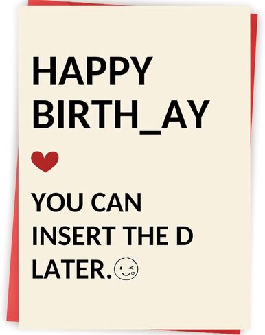 Funny Birthday Gifts for Men Him, Humorous Birthday Card for Husband Boyfriend, Adult Men Gifts for Birthday, Husband Bday Card in Kuwait