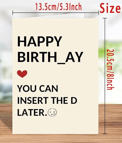 Funny Birthday Gifts for Men Him, Humorous Birthday Card for Husband Boyfriend, Adult Men Gifts for Birthday, Husband Bday Card in Kuwait