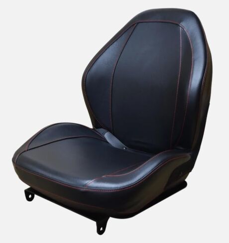 Tractor Seat with Flip-up Hinge Bracket; Compatible with Kubota Tractor M Series: M5, M5040, M5140, M6040, M7040, M7060, M8540, M8560, M9540, M9960; 310000BK+901001-B in Saudi Arabia