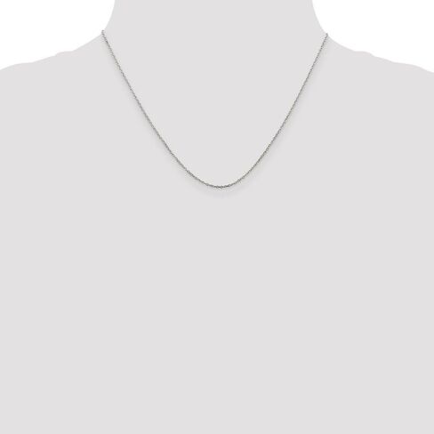 Solid 925 Sterling Silver 1mm Cable Chain in Saudi Arabia