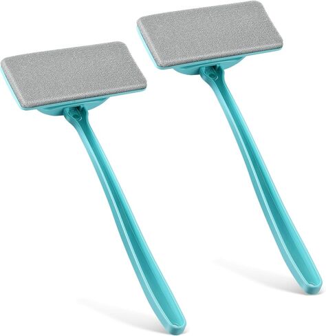 Enhon 2 Pack Mesh Screen Cleaner, Window Screen Cleaning Brush Washing Equipment, Detachable Window Cleaner Tool with Wet and Dry Dual Use in Kuwait