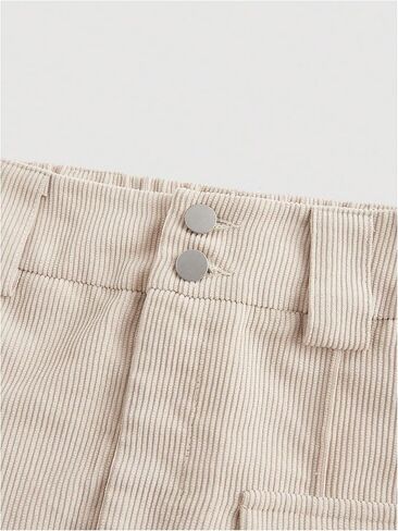 Floerns Women's Corduroy High Waisted Double Buttoned Wide Leg Pants with Pocket in Saudi Arabia