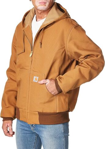 Carhartt Jackets 12 Ounce Cotton Duck Hooded Jacket J131BRN - Brown - 5X Large in Saudi Arabia