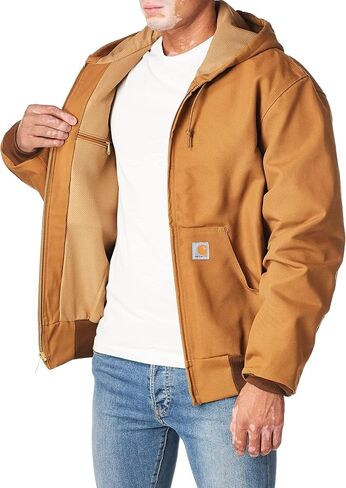 Carhartt Jackets 12 Ounce Cotton Duck Hooded Jacket J131BRN - Brown - 5X Large in Saudi Arabia