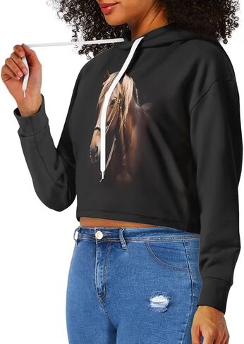 Winter Oversized Hoodies Spring Fall Crop Top Sweaters for Women Lightweight Graphic Sweatshirt with Hood Size S-5XL in Kuwait