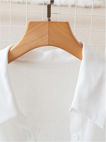 SweatyRocks Women's See Through Long Sleeve Button Down Blouse Shirt Tops with Pocket in Saudi Arabia