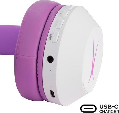 Altec Lansing Kid Safe Noise Cancelling Wireless Headphones 15H Battery, 85dB Volume Limit, Foldable Design Powerful Sound, Active Noise Cancellation Perfect for Kids Ages 7+ (Blackout Green) in Saudi Arabia
