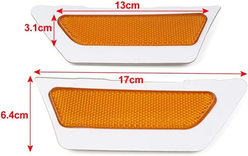 Three T FSFY Indicator Side Marker Turn Signal Light Yellow Front Bumper Reflector Right Replacement for Audi A4 B9 2017-2019 8W0945071 8W0945072 in Saudi Arabia