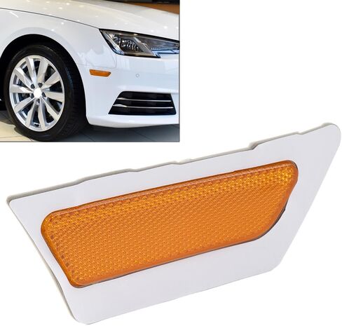 Three T FSFY Indicator Side Marker Turn Signal Light Yellow Front Bumper Reflector Right Replacement for Audi A4 B9 2017-2019 8W0945071 8W0945072 in Saudi Arabia