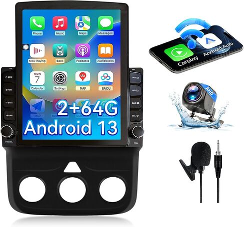Binize Android 13 Car Stereo Compatible with Dodge Ram 1500/2500/3500 Radio 2013 2014 2015 2016 2017 2018,Navigation GPS Touch Screen Radio Head Unit with Wireless CarPlay/Android Auto(Manual AC) in Saudi Arabia