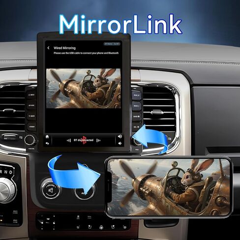 Binize Android 13 Car Stereo Compatible with Dodge Ram 1500/2500/3500 Radio 2013 2014 2015 2016 2017 2018,Navigation GPS Touch Screen Radio Head Unit with Wireless CarPlay/Android Auto(Manual AC) in Saudi Arabia