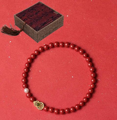 Feng Shui Bracelet For Women, Cinnabar Charms For Good Luck And Wealth, Gourd Bracelet for Health and Protection, Red Bracelet with Wulu, Feng Shui 2025 Gifts in Saudi Arabia