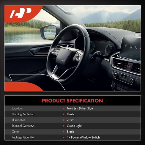 مفتاح نافذة الطاقة الرئيسي A-Premium متوافق مع Ford F-150 F150 2002 2003، استبدال # 2L3Z14529AAA in Saudi Arabia