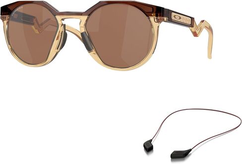 Oakley OO9242 Sunglasses Bundle: OO 9242 HSTN 924207 Hstn Dark Amber/Light Curry Pr and Large Red leash Accessory kit in Saudi Arabia