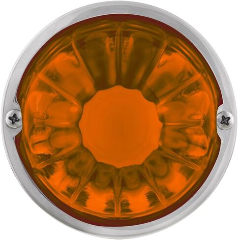 United Pacific 20411 Dual Function Glass Watermelon Marker Light Flush Mount Kit w/LED Bulb, Easy Wiring – Clear Lens/Red Bulb – ONE Unit in Saudi Arabia
