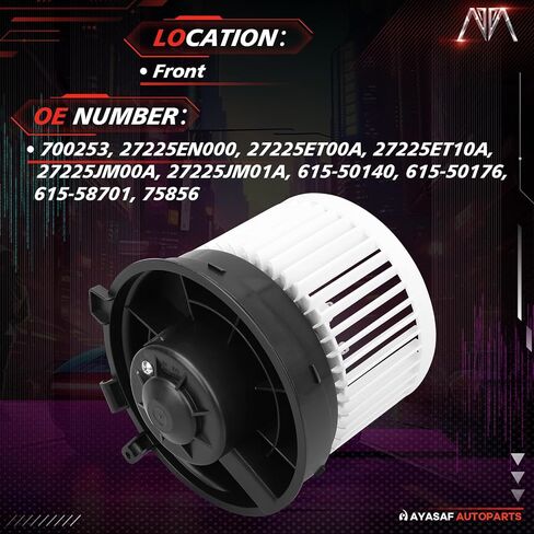 مجموعة محرك منفاخ HVAC 700058 من MAYASAF مع قفص مروحة مناسب لسيارة Toyota 2000-2005 Celica/2001-2003 RAV4، لـ Scion 2005-2009 tC in Kuwait