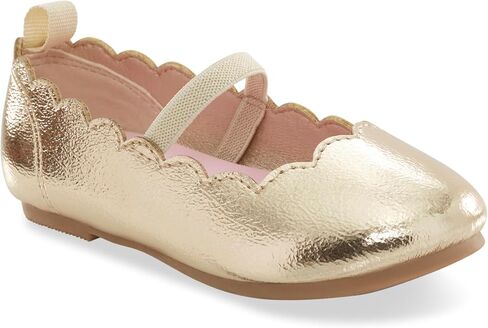 Carters MORA Ballet Flat, Gold, 13 US Unisex Little Kid in Saudi Arabia