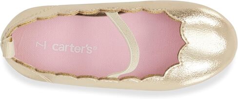 Carters MORA Ballet Flat, Gold, 13 US Unisex Little Kid in Saudi Arabia