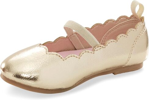 Carters MORA Ballet Flat, Gold, 13 US Unisex Little Kid in Saudi Arabia