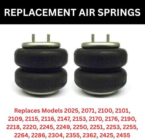 Firestone Airide Ride-Rite Pair of Replacement Rear Air Helper Springs | Double-Convoluted | Offers Maximum Load Support | Includes TrendsAuto Decal | 6781 in Saudi Arabia