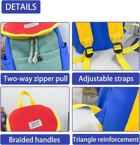 حقيبة ظهر للأطفال الصغار للأولاد والبنات بعمر 3 سنوات فما فوق، حقيبة مدرسية صغيرة خفيفة الوزن للأطفال لرياض الأطفال والرعاية النهارية والسفر (أحمر) in Kuwait