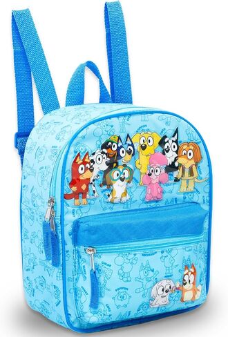 Bluey Mini Backpack for Kids - Bundle with 11" Small Bag for Girls Plus Water Bottle, Stickers, More | Bluey Backpack Purse School Supplies in Saudi Arabia