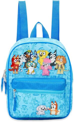 Bluey Mini Backpack for Kids - Bundle with 11" Small Bag for Girls Plus Water Bottle, Stickers, More | Bluey Backpack Purse School Supplies in Saudi Arabia