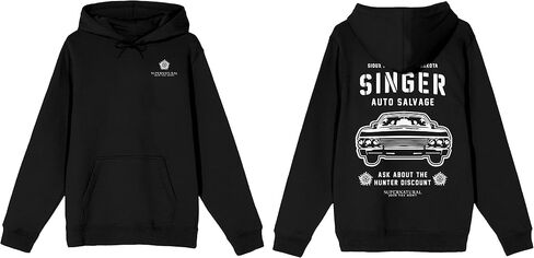 Bioworld Supernatural Singer Auto Salvage Join the Hunt Men's Black Sweatshirt in Saudi Arabia