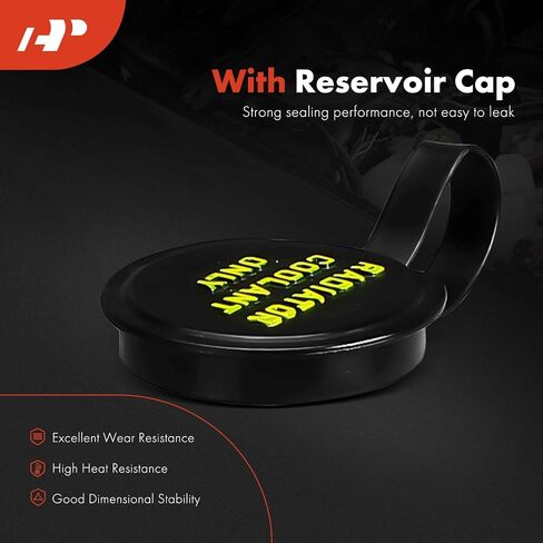 A-Premium Engine Coolant Overflow Recovery Reservoir Tank [With Cap] Compatible with Ford F-150 2009-2010, F-250 2009, Expedition/Lobo 2009-2010 & Lincoln Navigator 2009-2010, Mark LT - Front Side in Saudi Arabia