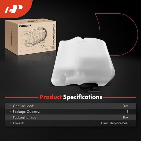 A-Premium Engine Coolant Overflow Recovery Reservoir Tank [with Cap] Compatible with Ford Aspire 1994 1995 1996 1997 in Saudi Arabia