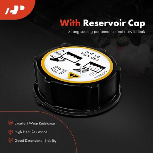 A-Premium Engine Coolant Overflow Recovery Reservoir Tank [with Cap] Compatible with Volvo C70 2006-2013, C30 2008-2013, S40 2004-2011, V50 2005-2010 in Saudi Arabia