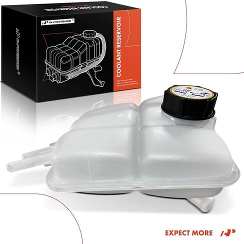 A-Premium Engine Coolant Overflow Recovery Reservoir Tank [with Cap] Compatible with Volvo C70 2006-2013, C30 2008-2013, S40 2004-2011, V50 2005-2010 in Saudi Arabia