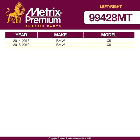 أجزاء الهيكل الفاخرة من Metrix - طقم نهاية قضيب الربط الأيسر والأيمن يناسب 2014-2018 BMW X5، 2015-2019 BMW X6، استبدال EV801479، صنع في أوروبا in Saudi Arabia