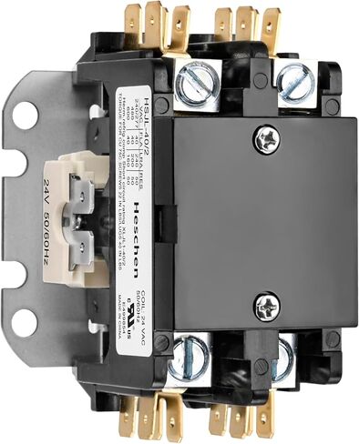 HVAC Motor Contactor, HSJL-40/1, 1 Poles, 40A, 120VAC 50/60Hz Coil, for Air Conditioner, Heat Pump, Refrigeration Systems, UL Listed in Saudi Arabia