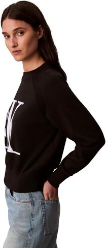 سترة نسائية من Calvin Klein تحمل شعار Monogram Mockneck in Saudi Arabia