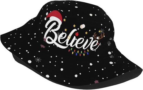LONEA Snowflake Bucket Hat Funny Fisherman Print Beach Packable Outdoor Travel Christmas Snowflake-9 in Kuwait