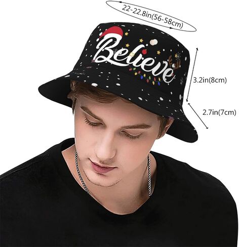LONEA Snowflake Bucket Hat Funny Fisherman Print Beach Packable Outdoor Travel Christmas Snowflake-9 in Kuwait