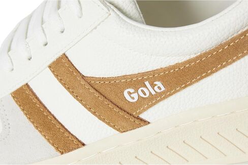 حذاء رياضي نسائي من Gola Grandslam Trident - - White/Brown Sugar/Dusty Rose، 6.5 in Kuwait