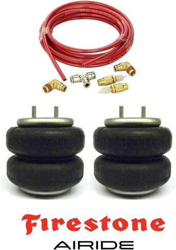 Firestone Airide Ride-Rite Pair of Replacement Rear Air Helper Springs | Double-Convoluted | Offers Maximum Load Support | Includes TrendsAuto Decal | 6781 in Saudi Arabia