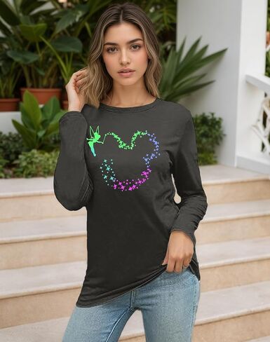 Magic Kingdom Shirts for Women Funny Cute Princess Shirt Casual Vacation Long Sleeve Sweatshirts in Kuwait