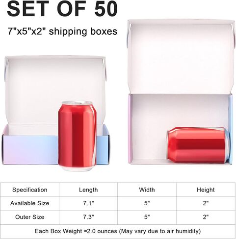 صناديق شحن 8x8x3 × 3 بوصة ، 30 حزمة صناديق البريد من الورق المقوى الأرجواني للأعمال التجارية الصغيرة in Kuwait