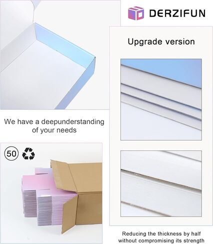 صناديق شحن 8x8x3 × 3 بوصة ، 30 حزمة صناديق البريد من الورق المقوى الأرجواني للأعمال التجارية الصغيرة in Kuwait