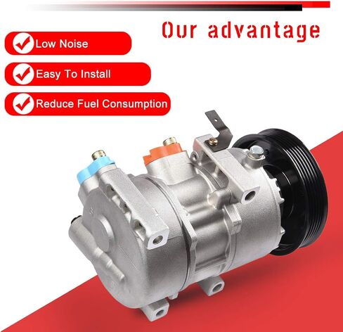 CCIYU A/C Compressor with Clutch Fit for Hyundai Accent,for Kia Rio 1.6L 2012 2013 2014 2015 2016-2017 Air Conditioning Compressor for 178324 in Saudi Arabia