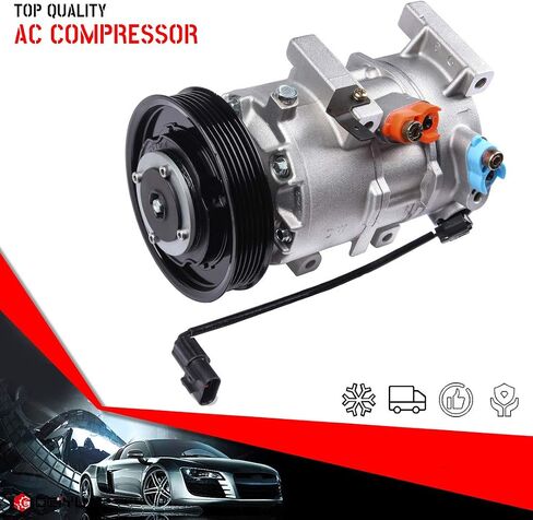 CCIYU A/C Compressor with Clutch Fit for Hyundai Accent,for Kia Rio 1.6L 2012 2013 2014 2015 2016-2017 Air Conditioning Compressor for 178324 in Saudi Arabia