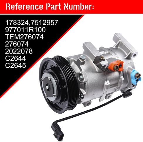 CCIYU A/C Compressor with Clutch Fit for Hyundai Accent,for Kia Rio 1.6L 2012 2013 2014 2015 2016-2017 Air Conditioning Compressor for 178324 in Saudi Arabia