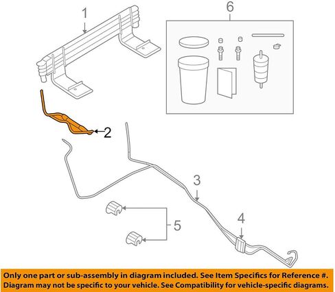 Ford 6L3Z-7C410-AA - TUBE - OIL COOLER in Saudi Arabia