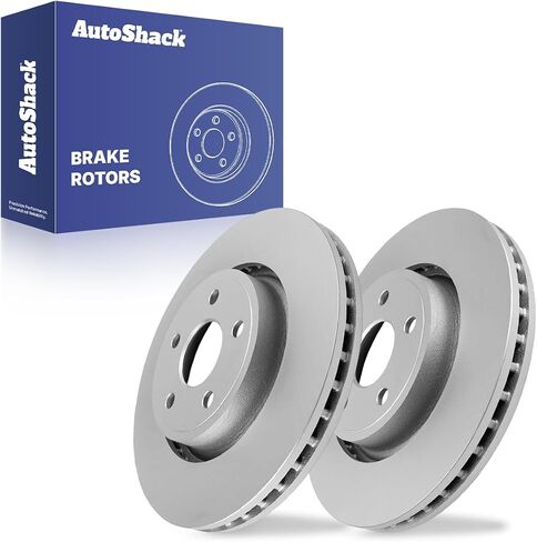 AutoShack Front Drilled & Slotted Brake Rotors | Replacement for 2011-2021 Jeep Grand Cherokee 2022 Grand Cherokee WK 2011-2022 Dodge Durango 3.6L 4WD AWD RWD | E-Coated | 2-PC Set | ShadowGuard in Saudi Arabia